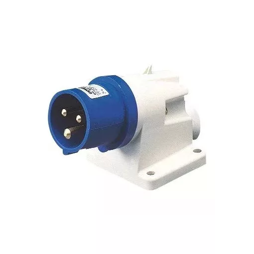 Gewiss GW60404 ipari csatlakozó rögzíthető dugvilla 90° 3P (2P+F) 16A IP44, 200-250V 50/60 Hz, csavaros csatlakozás