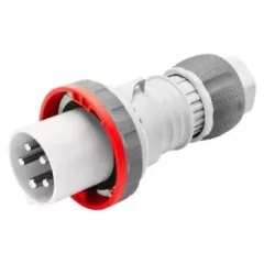   Gewiss GW61052H ipari csatlakozó lengő dugvilla egyenes 4P (3P+F) 63A IP67, 380-415V 50/60 Hz, csavaros csatlakozás