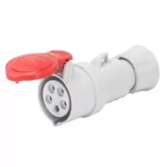   Gewiss GW62009H ipari csatlakozó lengő dugalj egyenes 5P (3P+N+F) 16A IP44, 380-415V 50/60 Hz, csavaros csatlakozás