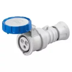   Gewiss GW62026H ipari csatlakozó lengő dugalj egyenes 3P (2P+F) 16A IP67, 200-250V 50/60 Hz, csavaros csatlakozás