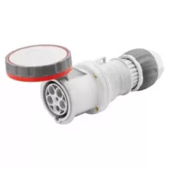   Gewiss GW62060H ipari csatlakozó lengő dugalj egyenes 4P (3P+F) 125A IP67, 380-415V 50/60 Hz, csavaros csatlakozás