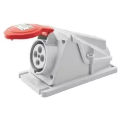   Gewiss GW62481 ipari csatlakozó rögzíthető dugalj 90° 4P (3P+F) 16A IP44, 380-415V 50/60 Hz, csavaros csatlakozás
