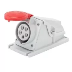   Gewiss GW62482 ipari csatlakozó rögzíthető dugalj 90° 5P (3P+N+F) 16A IP44, 380-415V 50/60 Hz, csavaros csatlakozás