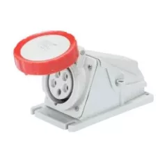   Gewiss GW62504 ipari csatlakozó rögzíthető dugalj 90° 4P (3P+F) 16A IP67, 380-415V 50/60 Hz, csavaros csatlakozás