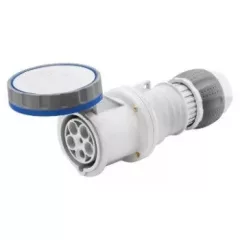   Gewiss GW63048H ipari csatlakozó lengő dugalj egyenes 3P (2P+F) 63A IP67, 200-250V 50/60 Hz, csavaros csatlakozás