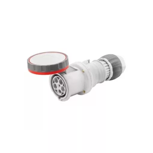 Gewiss GW63053H ipari csatlakozó lengő dugalj egyenes 5P (3P+N+F) 63A IP67, 380-415V 50/60 Hz, csavaros csatlakozás