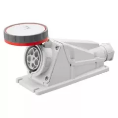   Gewiss GW63526 ipari csatlakozó rögzíthető dugalj 90° 4P (3P+F) 63A IP67, 380-415V 50/60 Hz, csavaros csatlakozás