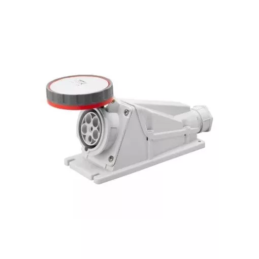 Gewiss GW63527 ipari csatlakozó rögzíthető dugalj 90° 5P (3P+N+F) 63A IP67, 380-415V 50/60 Hz, csavaros csatlakozás