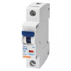   Gewiss GW91506 RB60 Kismegszakító 1P 10A - C karakterisztika 6kA 1 modul (Gewiss GW91506)