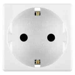   Gewiss GW20265 – Német Szabványú Csatlakozóaljzat (Schuko) – 2P+F 16A 250V – 2 Modulos – SYSTEM White