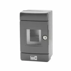   Gewiss GW42207 – 42 RV Vízálló Vészhelyzeti Doboz DIN Sínnel – 4 Modul EN50022 – IP55 – Szürke RAL 7035