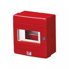   Gewiss GW42208 – 42 RV Vízálló Vészhelyzeti Doboz DIN Sínnel – 8 Modul EN50022 – IP55 – Szürke RAL 7035