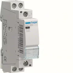   Hager Moduláris kontaktor 25A, 2 Záró érintkező, 230V AC 50 Hz (Hager ESC225)