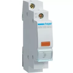   Hager SVN123, moduláris jelzőlámpa, 1db narancs leddel, 230V AC (Hager SVN123)