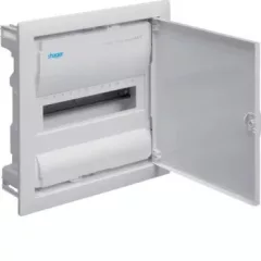   Hager Volta VU12NE Kiselosztó 12 modul, 1 sor, teli fém ajtós, műanyag váz, IP30, süllyesztett, Volta (Hager VU12NE)
