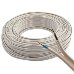   MM fal (MMCu) 2X1,5 mm2 kábel - fehér PVC szigetelésű - 100 fm kiszerelés - tömör réz - 300/500 V