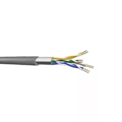   Draka FTP Cat5e halogénmentes fali kábel 4x2x AWG24/1 PVC 300 MHz szürke 305m/box UC300 S24 Cat.5e F/UTP (árnyékolt) réz adatátviteli kábel