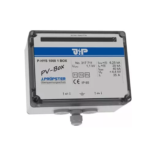 J.Pröpster 317711 TF előszerelt csatlakozódoboz, 1+2-es típus, 1MPP, IP65, 1100V ( J.Pröpster 317711 )