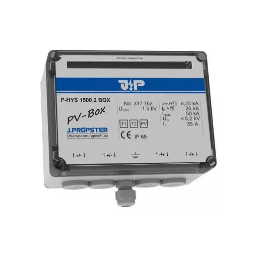 J.Pröpster 317752 TF előszerelt csatlakozódoboz, 1+2-es típus, 2MPP, IP65, 1500V ( J.Pröpster 317752 )