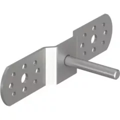   J.Pröpster 490584 IS 16plus", Oldalfali tartó a GFK-ISO szigetelő rúdhoz, V2A, 60mm-es szárral ( J.Pröpster 490584 )