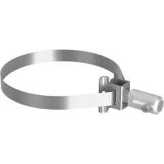   J.Pröpster 490589 IS 16plus+, Bekötőfej + Szalagbilincs a GFK-ISO szigetelő rúdhoz, 300mm-ig, V2A ( J.Pröpster 490589 )