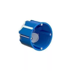   Kaiser 9069-04 68-as hangszigetelő és légtömőr mély szerelvénydoboz üreges és gipszkarton falazatba, gumimemránnal. Mélység: 61 mm. Csillapítás: 69 dB