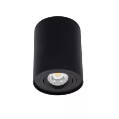   Kanlux BORD mennyezeti kerek lámpa IP20-as védettséggel, fekete színben, GU10 foglalattal (Kanlux 22552)