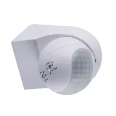   Kanlux 23450 ALER MINI-W kültéri oldalfali mozgásérzékelő, fehér színben, PIR szenzor, IP44 védettséggel, max 800W teljesítmény, 220-240V (Kanlux 23450)