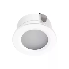   Kanlux 23526 IMBER LED WW W kerek kültéri mennyezeti süllyesztett lámpatest fehér színben, 40lm, 1W teljesítmény, 30000h élettartammal, IP65 védettséggel, 3000K, 12V DC (Kanlux 23526)