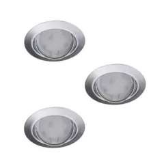   Kanlux 23847 TRIBIS II O C kerek beltéri SPOT lámpa 3db-os szett, 400lm 4,9W 3000K fényforrással, króm, GU10 foglalattal, 3x max 10W teljesítmény, IP20, 220-240V ( Kanlux 23847 )