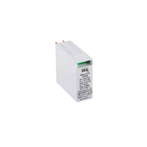Kanlux 23924 Túlfeszültség korlátozó KSD-T1+T2 275/60 M ,T1+T2 védelemmel, lmax: 60kA, limp:12,5kA (Kanlux 23924)