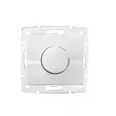   Kanlux MOWION LOGI 25082 forgatógombos fényerőszabályzó (dimmer) izzó- és halogénlámpához 500W , fehér burkolattal, keret nélkül, süllyesztett, 10A 250V IP20 (Kanlux 25082)