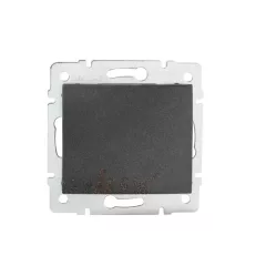   Kanlux MOWION LOGI 25252 keresztkapcsoló (107), grafit burkolattal, keret nélkül, süllyesztett, csavaros bekötés, 10A 250V IP20 (Kanlux 25252)
