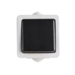   Kanlux 25349 TEKNO 05-1050-143 váltókapcsoló(106), fekete, csavaros bekötés, 10AX - 250V~ (Kanlux 25349)