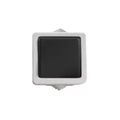   Kanlux 25350 TEKNO 05-1021-143 egypólusú nyomó(N101), fekete, csavaros bekötés, 10AX - 250V~ (Kanlux 25350)