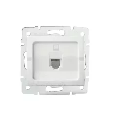   Kanlux MOWION LOGI 25926 adapter informatikai csatlakozóaljzathoz fehér burkolattal, keret nélkül (Kanlux 25926)