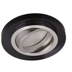   Kanlux 26717 MORTA CT-DTO50-B kerek beltéri SPOT dekorációs keret fekete színben, MR16 foglalathoz, max 35W teljesítmény, IP20 védettséggel, 12 V (Kanlux 26717)