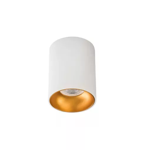 Kanlux 27570 RITI GU10 W/G lámpa GU10 foglalattal, beltéri mennyezeti, fehér/arany színben, max 25W teljesítmény, IP20 védettséggel, 220-240 V (Kanlux 27570)