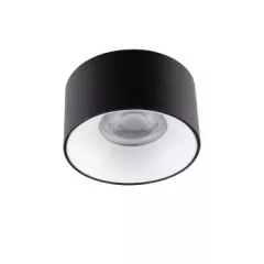   Kanlux 27577 MINI RITI GU10 B/W kerek beltéri álmennyezeti lámpa fekete/fehér színben, GU10 foglalat, max 25W teljesítmény, IP20 védettséggel, 220-240 V (Kanlux 27577)