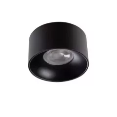   Kanlux 27578 MINI RITI GU10 B/B kerek beltéri álmennyezeti lámpa fekete színben, GU10 foglalat, max 25W teljesítmény, IP20 védettséggel, 220-240 V (Kanlux 27578)