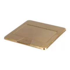   Kanlux 28306 BIURO+ 04-0031-100 POP-UP felnyíló padlódoboz réz színben, 3 modul, 16A - 250V~ (Kanlux 28306)