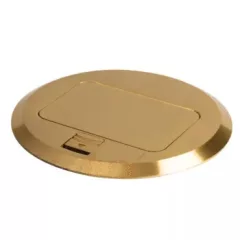   Kanlux 28310 BIURO+ 04-0041-100 POP-UP felnyíló padlódoboz réz színben, 3 modul, 16A - 250V~ (Kanlux 28310)