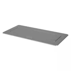   Kanlux 28315 BIURO+ 04-0062-100 POP-UP felnyíló asztali doboz ezüst színben, 6 modul, 16A - 250V~ (Kanlux 28315)