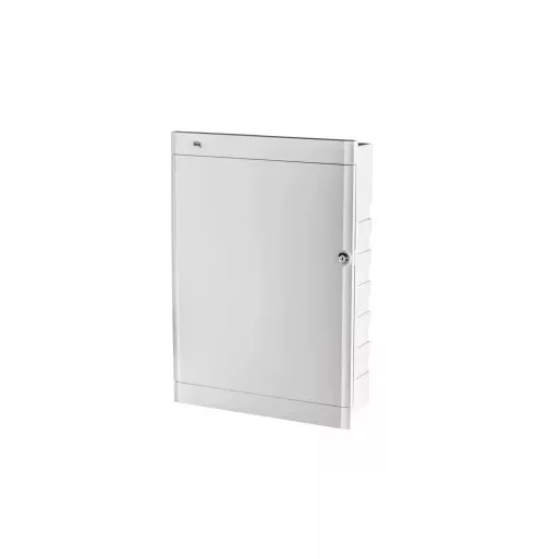 Kanlux 28341 KDB-F54P-M műanyag kiselosztó, 18 modul, 1 sor, IP30, teli ajtóval, süllyesztett (Kanlux 28341)