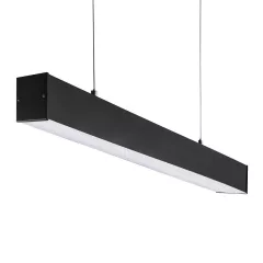   Kanlux 28450 AL 4LED 120-MPR-B Lineáris lámpatest LED T8 fénycsőhöz, 36W teljesítmény, fekete színben, G13 foglalattal, IP20 védettséggel, 220-240V (Kanlux 28450)