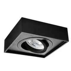  Kanlux 28781 MINI GORD DLP-50-B szögletes beltéri SPOT dekorációs keret fekete színben, MR16 foglalathoz, max 35W teljesítmény, IP20 védettséggel, 12 V (Kanlux 28781)