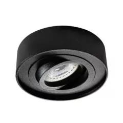   Kanlux 28783 MINI BORD DLP-50-B kerek beltéri SPOT dekorációs keret fekete színben, MR16 foglalathoz, max 35W teljesítmény, IP20 védettséggel, 12 V (Kanlux 28783)