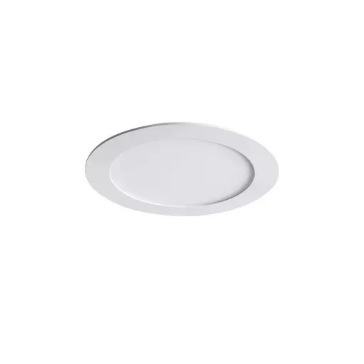 Kanlux 28938 ROUNDA V2LED6W-WW-W kerek beltéri álmennyezeti LED lámpa fehér színben, 300 lm, 6W teljesítmény, 15000 h élettartammal, IP44/20 védettséggel, 220-240 V, 3000 K (Kanlux 28938)