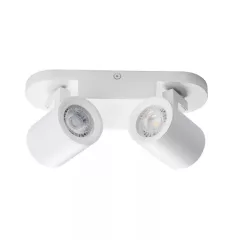   Kanlux 29122 LAURIN EL-2I W lámpa GU10 foglalattal, beltéri oldalfali/mennyezeti, fehér színben, 2x max 35W teljesítmény, IP20 védettséggel, 220-240 V (Kanlux 29122)