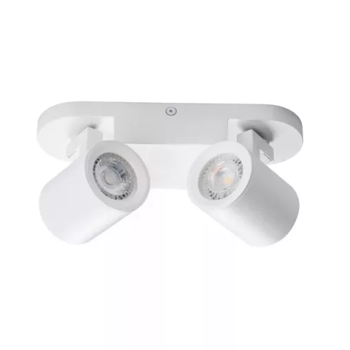 Kanlux 29122 LAURIN EL-2I W lámpa GU10 foglalattal, beltéri oldalfali/mennyezeti, fehér színben, 2x max 35W teljesítmény, IP20 védettséggel, 220-240 V (Kanlux 29122)